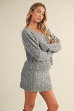 Gabrielle Cable Knit Sweater