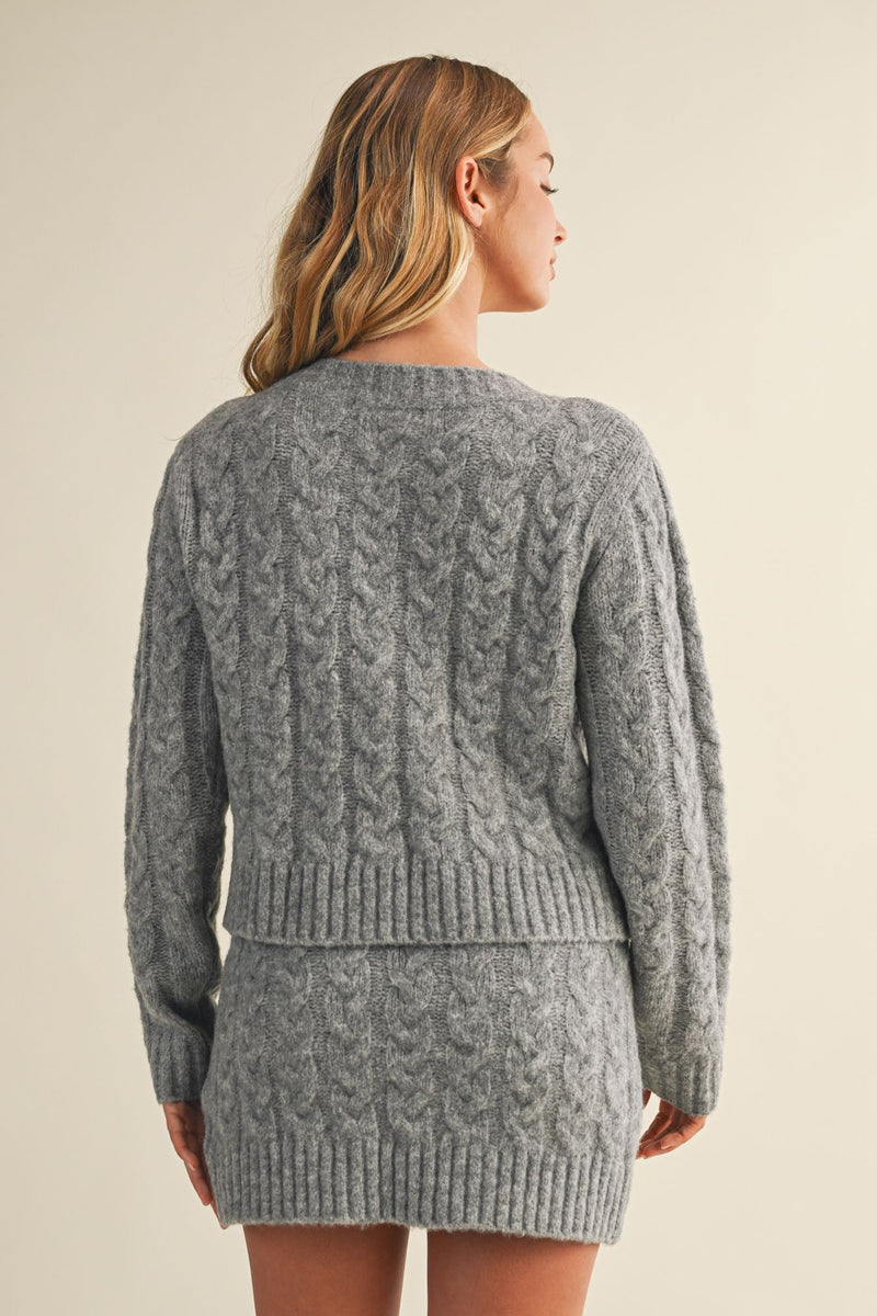 Gabrielle Cable Knit Sweater