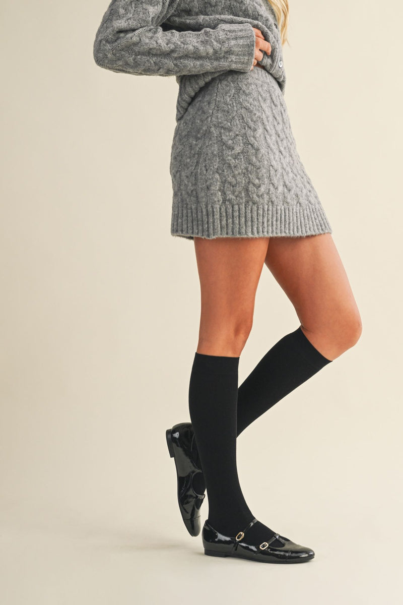 Gabrielle Cable Knit Mini