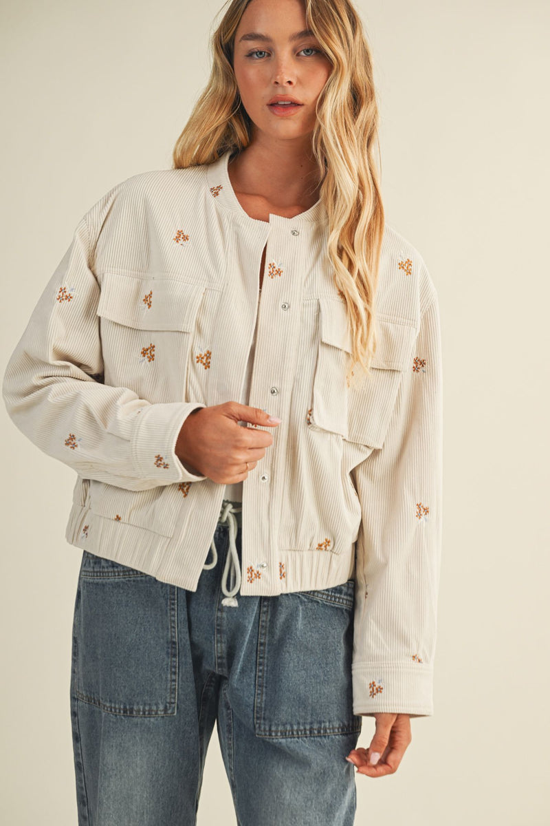 Karissa Corduroy Bomber Jacket