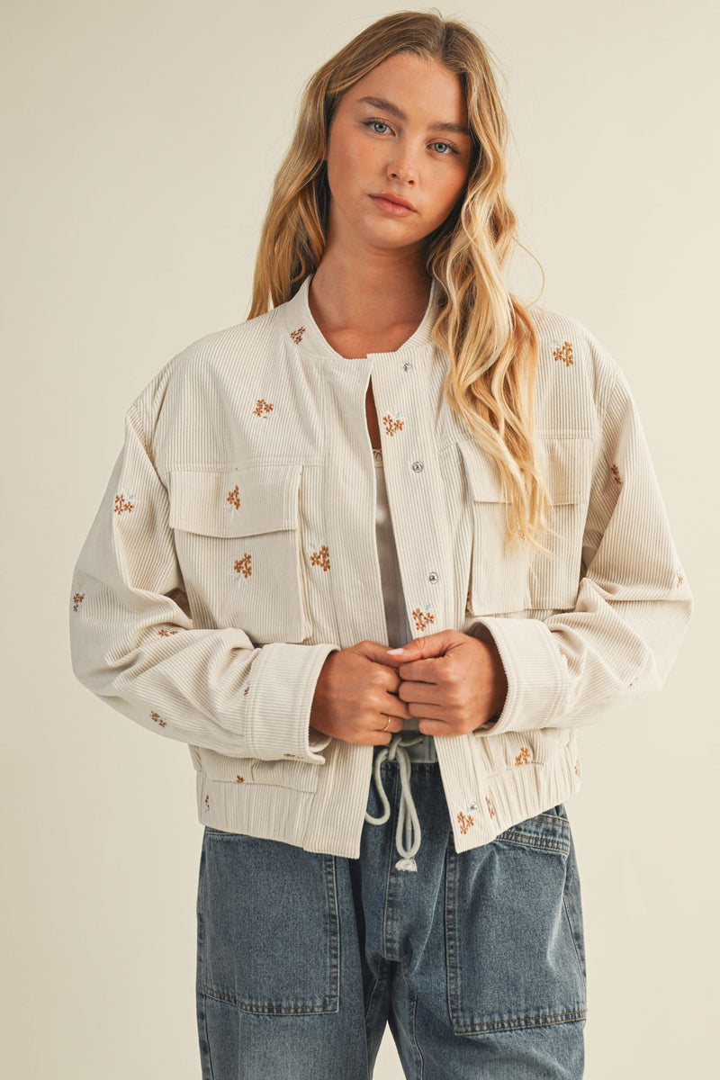 Karissa Corduroy Bomber Jacket