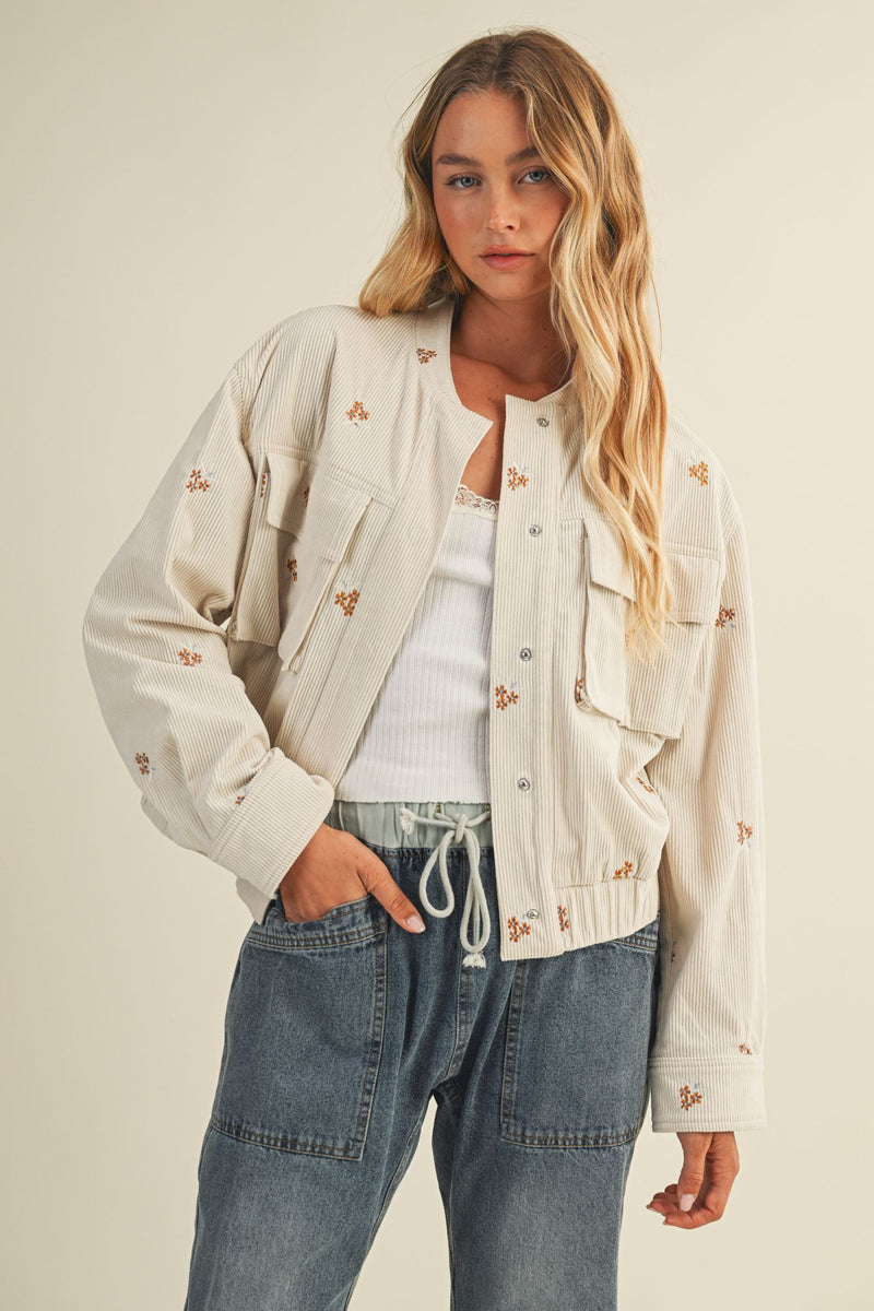Karissa Corduroy Bomber Jacket