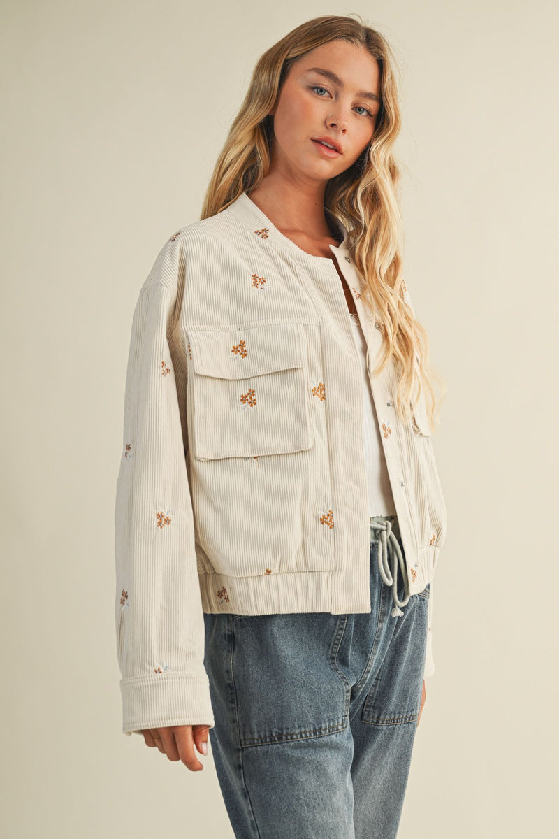 Karissa Corduroy Bomber Jacket