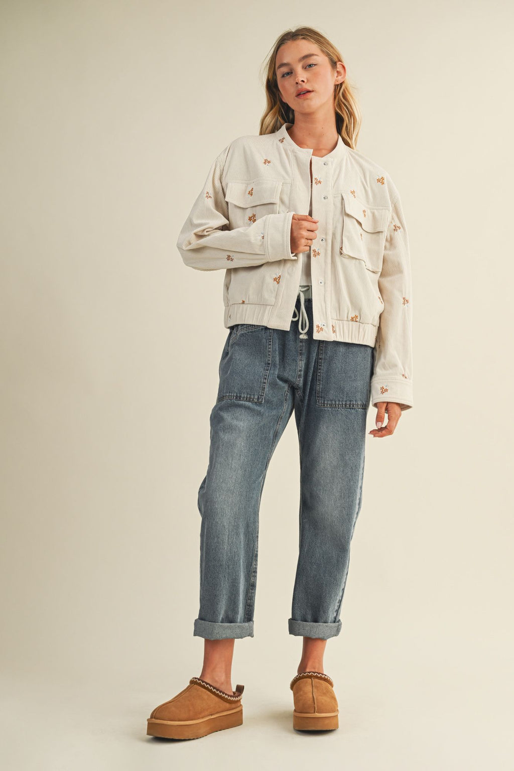 Karissa Corduroy Bomber Jacket
