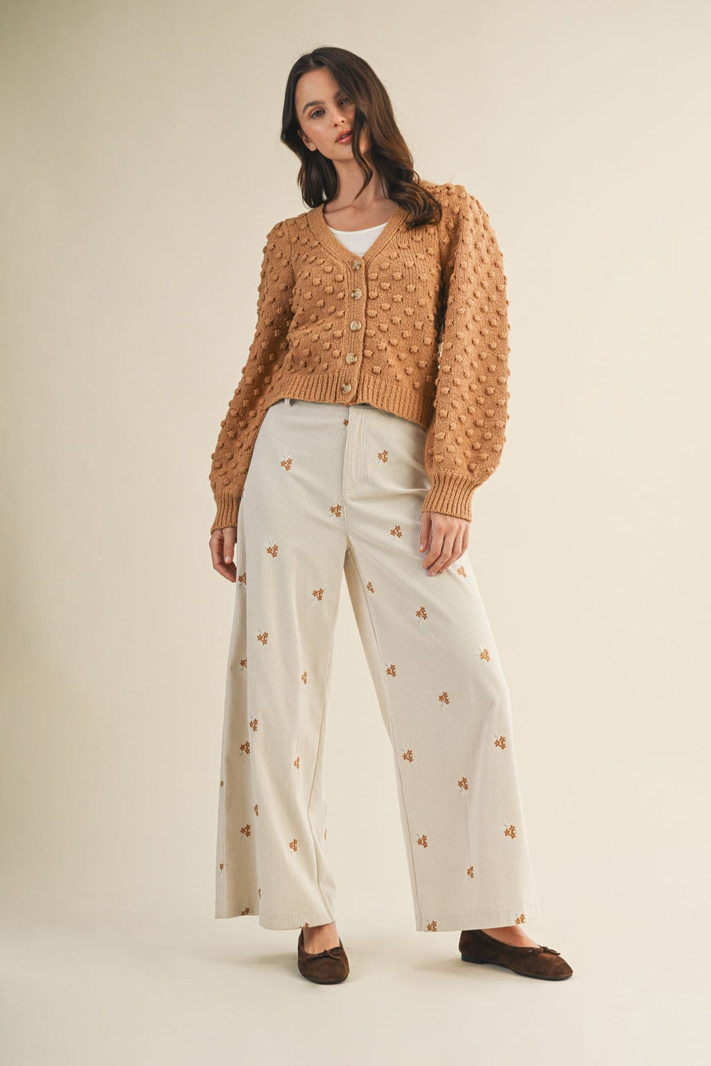 Karissa Wide Leg Corduroy Pants