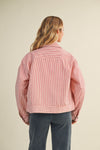 Lizzie Cotton Pin Stripe Jacket