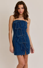 Regan Strapless Cotton Mini Dress