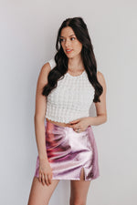 Slay Queen Faux Leather Mini Skirt