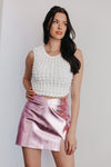 Slay Queen Faux Leather Mini Skirt