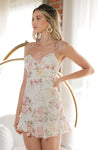 Wes Floral Pom Pom Mini Dress