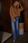 Langley Ribbed Chunky Sweater - Toffee