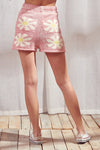 Ditsy Floral Zipper Front Shorts