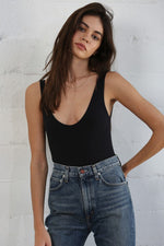 Happy Together Ribbed Seamless Bodysuit - Black