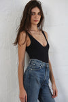 Happy Together Ribbed Seamless Bodysuit - Black