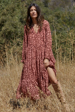 Sandra Floral Tiered Maxi Dress