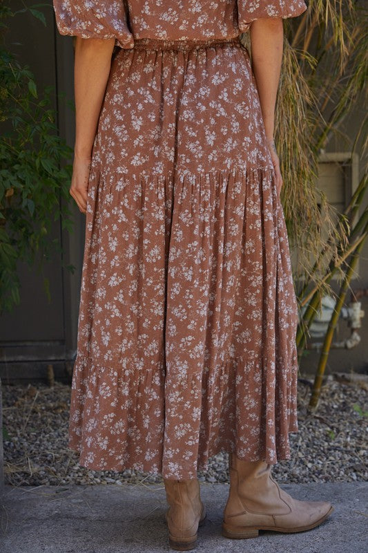 Rosemeade Tiered Maxi Skirt