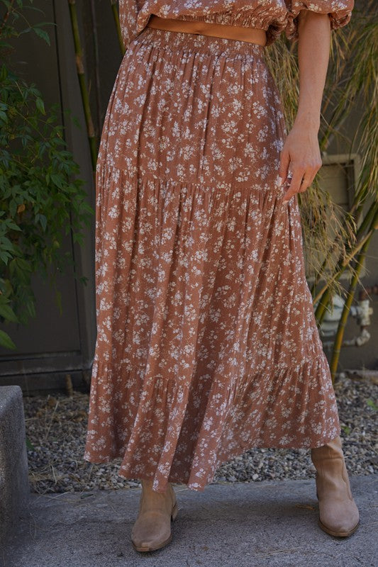 Rosemeade Tiered Maxi Skirt
