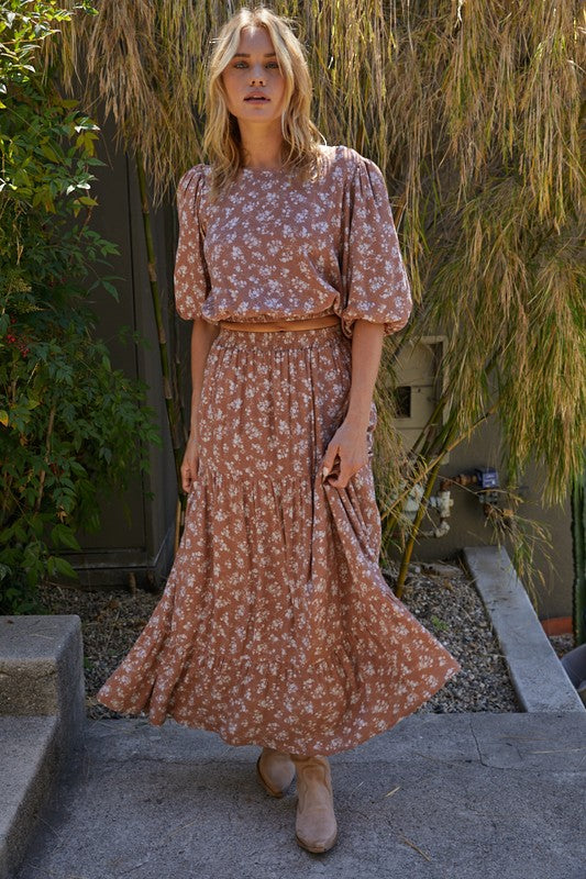 Rosemeade Tiered Maxi Skirt