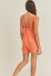 Lisa Pocketed Cotton Relaxed Romper