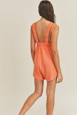 Lisa Pocketed Cotton Relaxed Romper