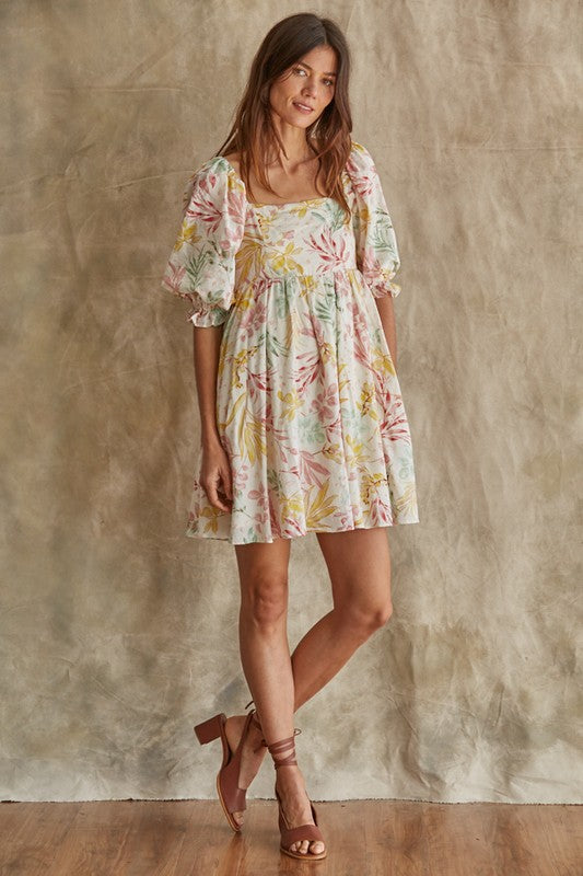Paradiso Puff Sleeve Babydoll Dress
