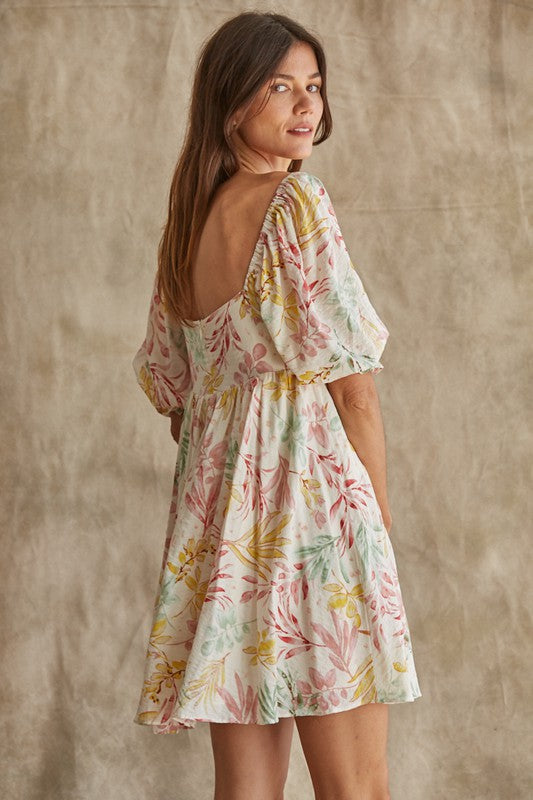 Paradiso Puff Sleeve Babydoll Dress