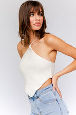 Big Island Cotton Halter Crop Top