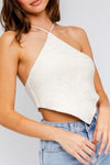 Big Island Cotton Halter Crop Top
