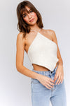 Big Island Cotton Halter Crop Top
