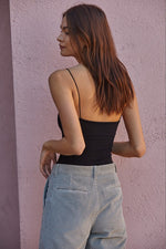 Close Call Seamless Cami Bodysuit - Black