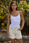 Close Call Seamless Cami Bodysuit - White