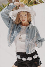 Rhinestone Cowgirl Denim Jacket
