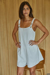 Nola Linen Blend Striped Romper