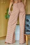 Kesha Eyelet Wide Leg Pants