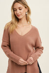 Marlena Fuzzy Knit Sweater - Ginger