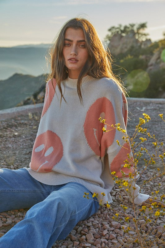 Focus On The Good Pullover Sweater - Papaya