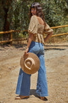 Rhea Linen Babydoll Top