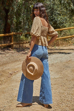 Rhea Linen Babydoll Top