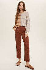 Janel Striped Color Block Sweater