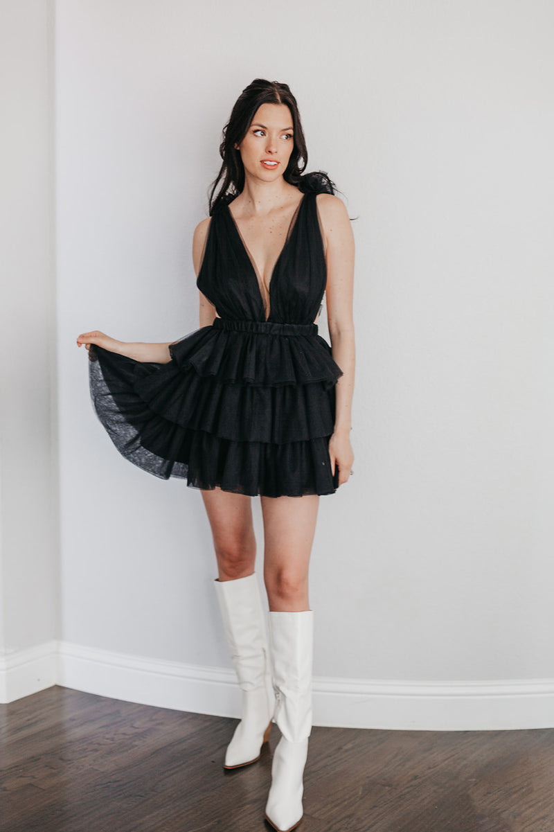 Jessica Tiered Tulle Mini Dress