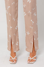 Leona Front Slit High Rise Pants