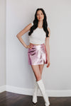 Slay Queen Faux Leather Mini Skirt