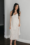 Claire Twist Front Slit Midi Dress