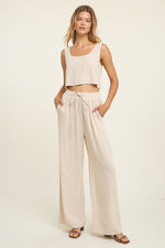 Bay Breeze Linen Drawstring Pants