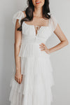 Love Is All We Need Tiered Mesh Maxi Dress
