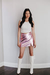 Slay Queen Faux Leather Mini Skirt