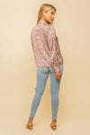 Carol Collared Leo Blouse