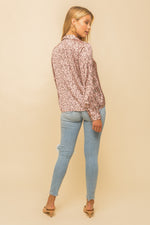 Carol Collared Leo Blouse