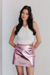 Slay Queen Faux Leather Mini Skirt