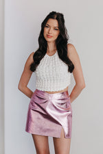 Slay Queen Faux Leather Mini Skirt
